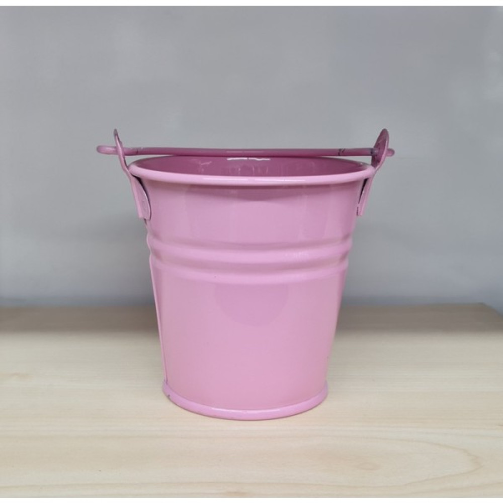 Feronya 2'li Mini Metal Kulplu Saksı Kova Veya Şekerlik Pembe 10X10 cm NO10 Saksı ve Aksesuarları Fiyatı
