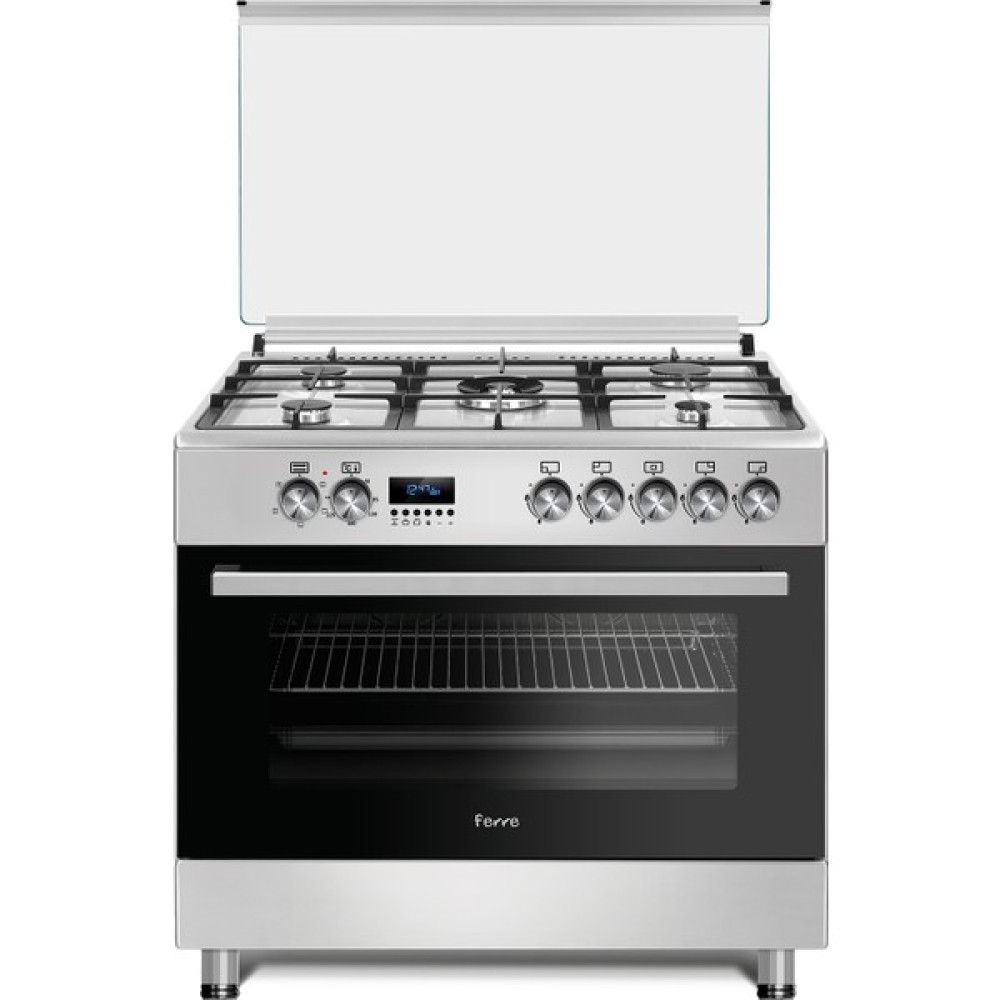 Ferre 9050 E Kuzineli Tamboy Inox Dijital Fırın 90 cm Fırınlar Fiyatı