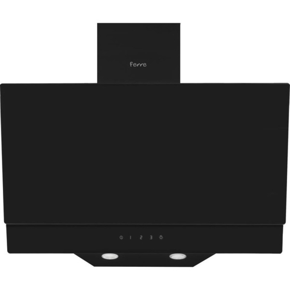 Ferre D016 (D001) Çift Camlı Dok. 60CM Siyah Davlumbaz Davlumbazlar Fiyatı