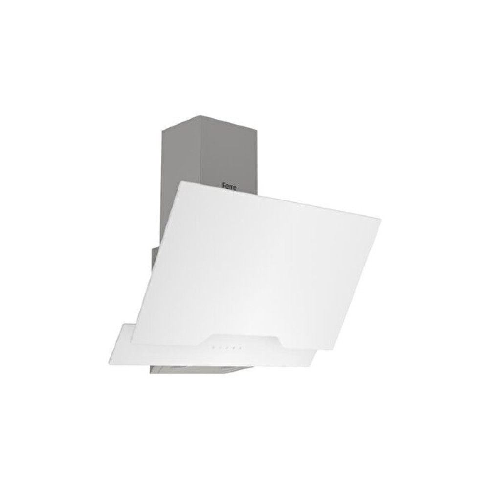 Ferre D064 Çift Camlı Girintili Dokunmatik 60 CM Beyaz Davlumbaz Ankastre Davlumbazlar Fiyatı