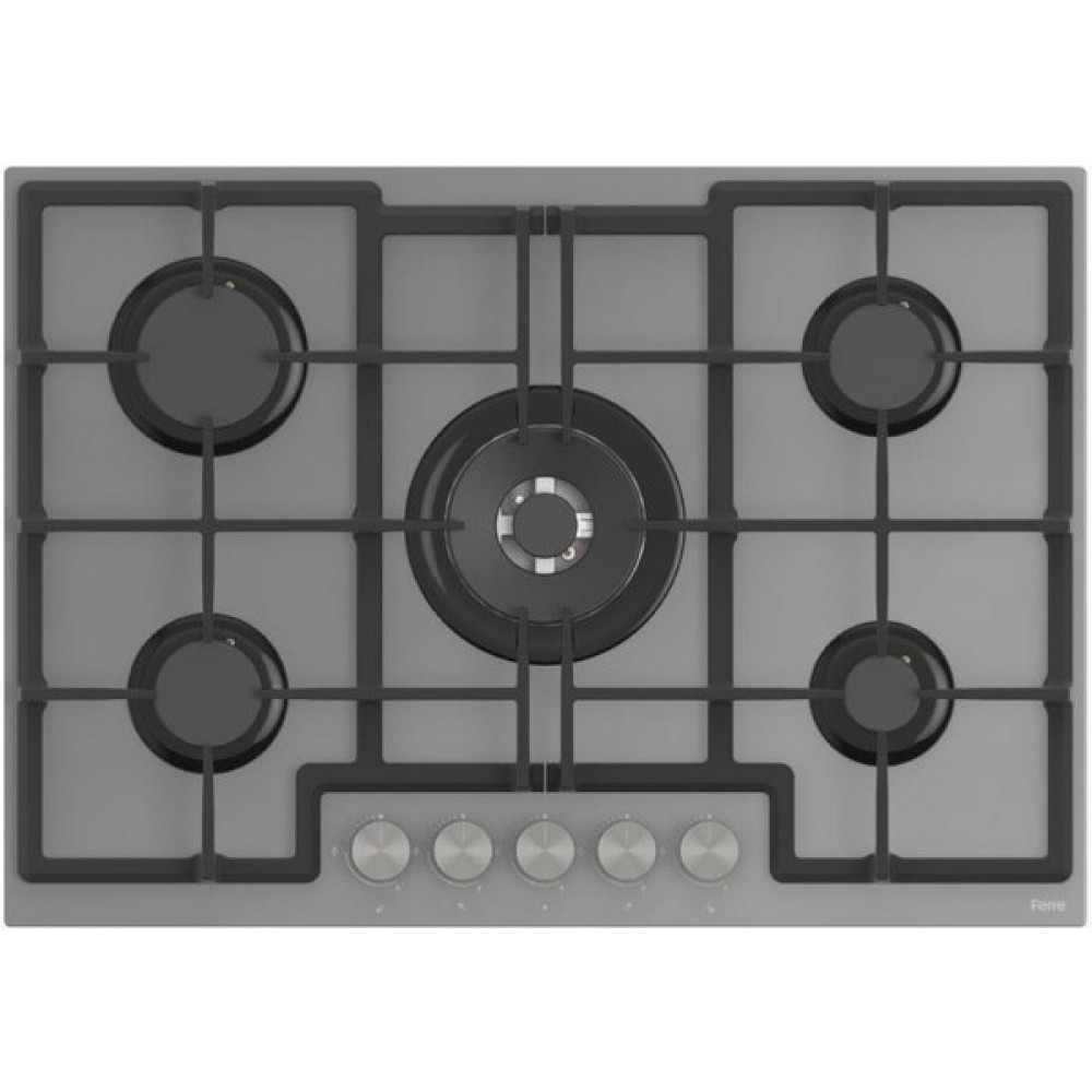 Ferre ED038 75 cm Gri Ankastre Cam Ocak - Doğalgaz Ocaklar Fiyatı