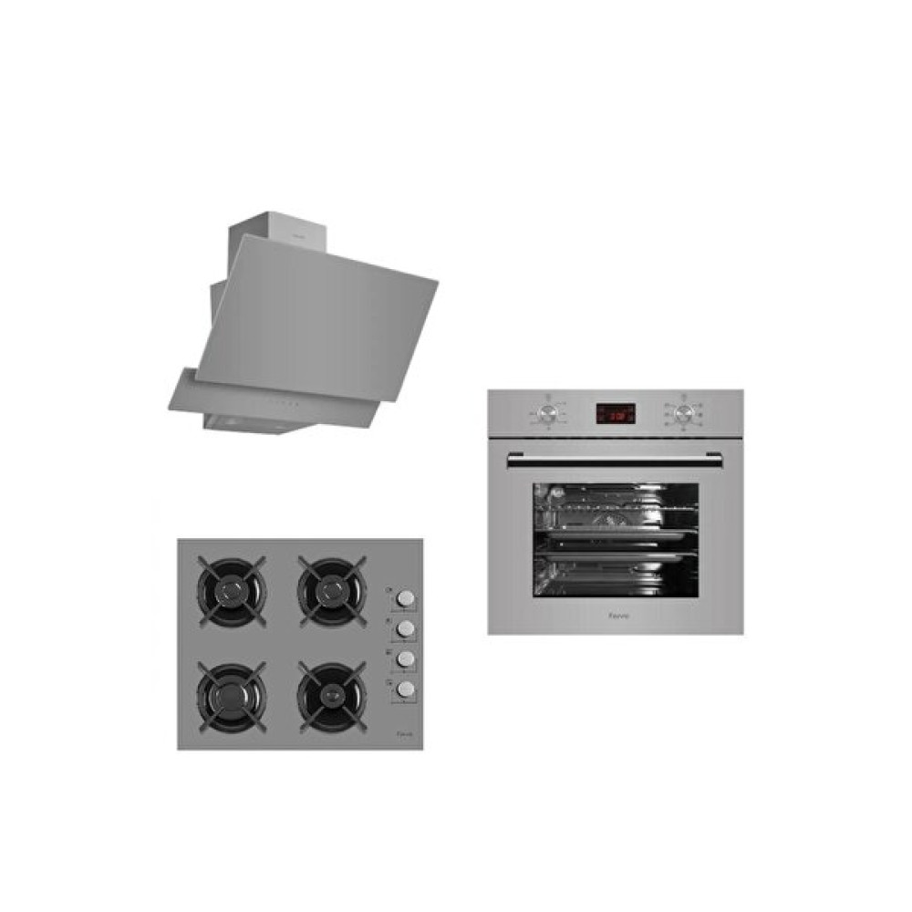 Ferre Grion Gri Ankastre Set (8008 - G1140 - D031) Ankastre Setler Fiyatı