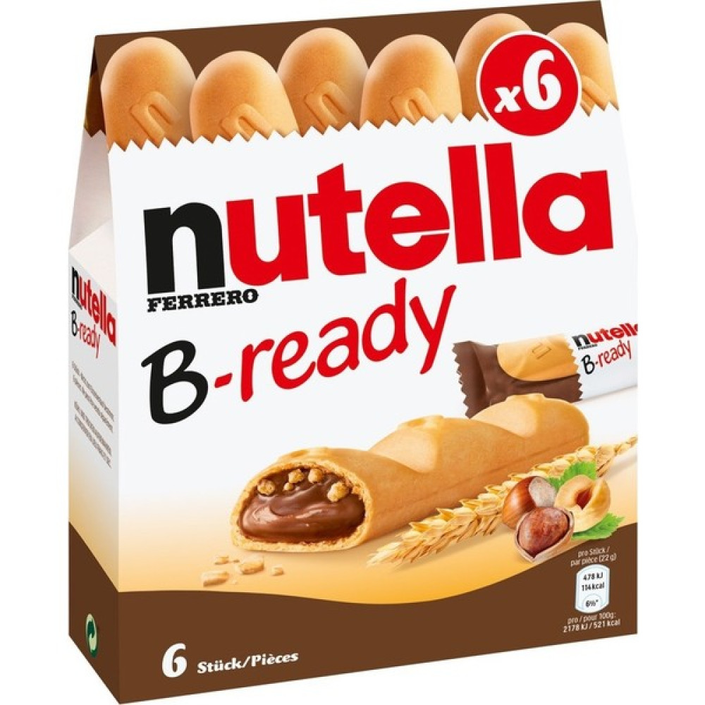Ferrero 5 Adet Ferrero Nutella B-Ready 6'lı - 1 Adet Çikolata ve Gofret Fiyatı
