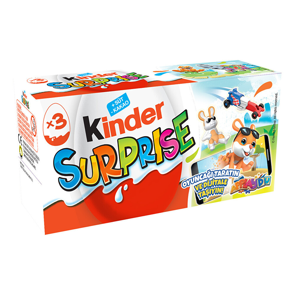Ferrero Kinder Sürpriz Yumurta 3 Parça Çikolata ve Gofret Fiyatı