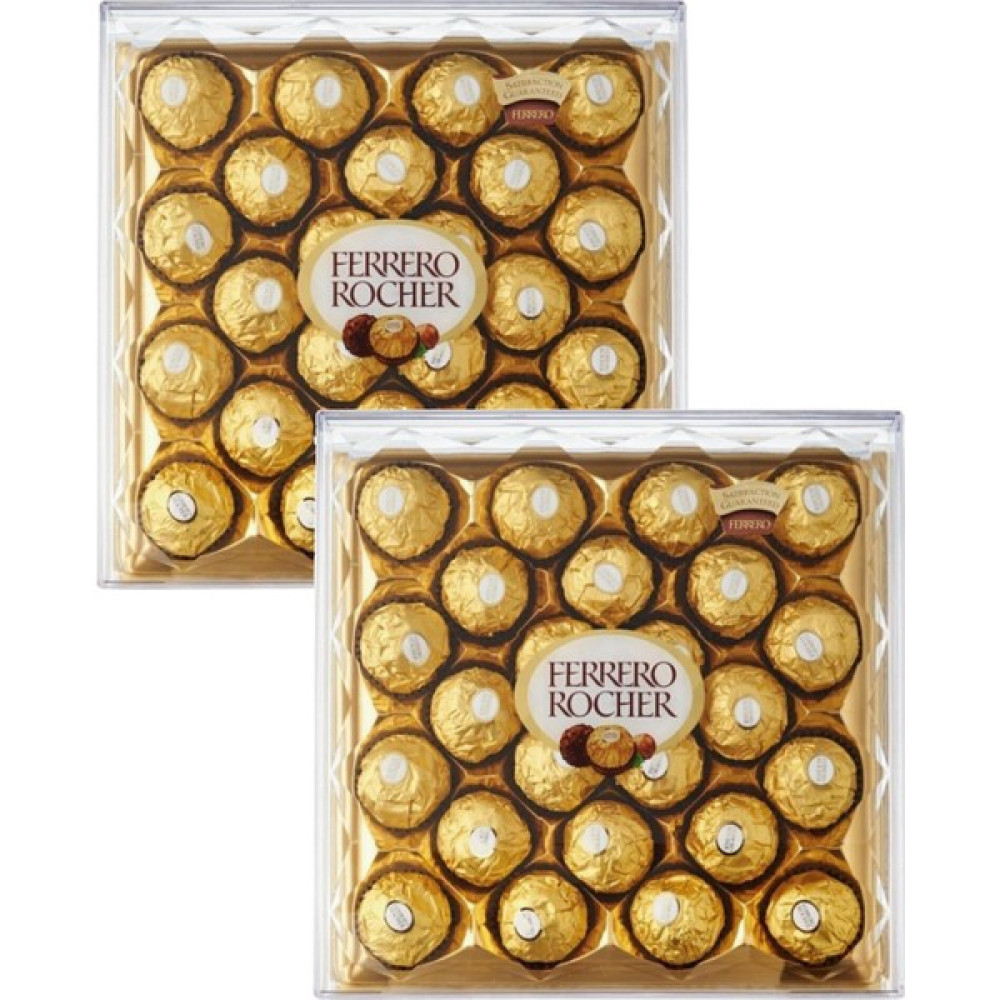 Ferrero Rocher Çikolata Truffle Hediye Çikolata Dekorlu Özel Seri Çikolata T24 300 gr x 2 - 600 gr Diğer Fiyatı