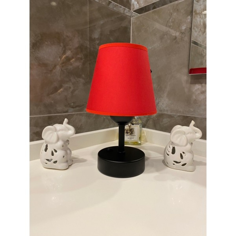 Fey Atelier Pilli Abajur,Pilli masa lambası,pilli gece lambası - Kırmızı Gece Lambası Fiyatı