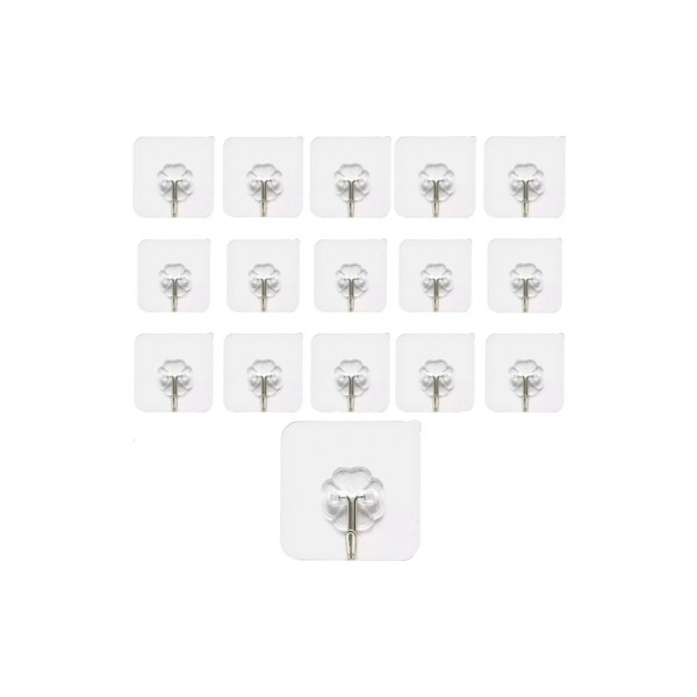 Feyza Kendinden Yapışkanlı Askı Şeffaf Banyo Mutfak Havlu Askısı Tekli Askı 6*6 cm - 10 adet Banyo Askılık Fiyatı