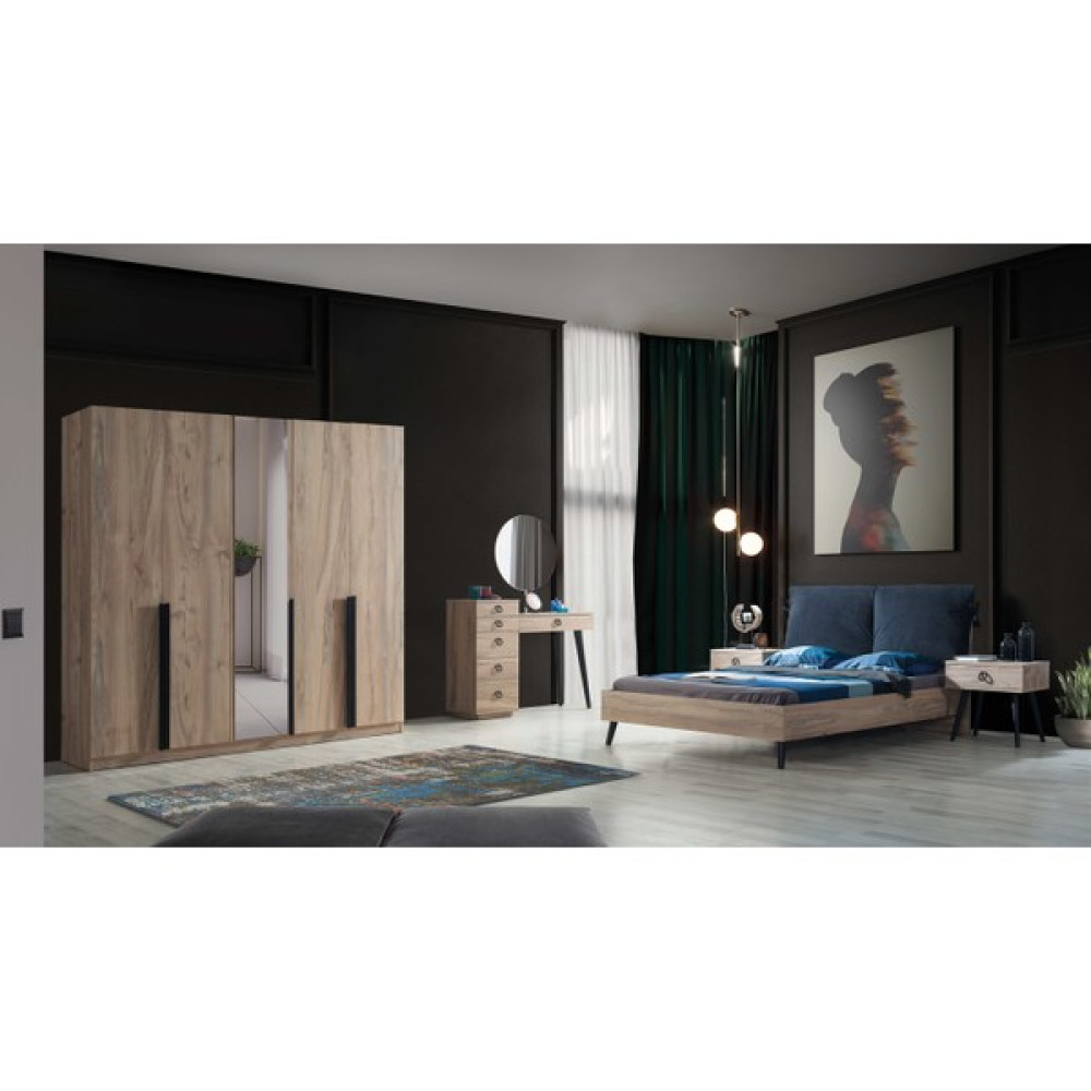 Feyza Mobilya Premium 5 Kapılı Yatak Odası Yatak Odası Takımı / Seti Fiyatı