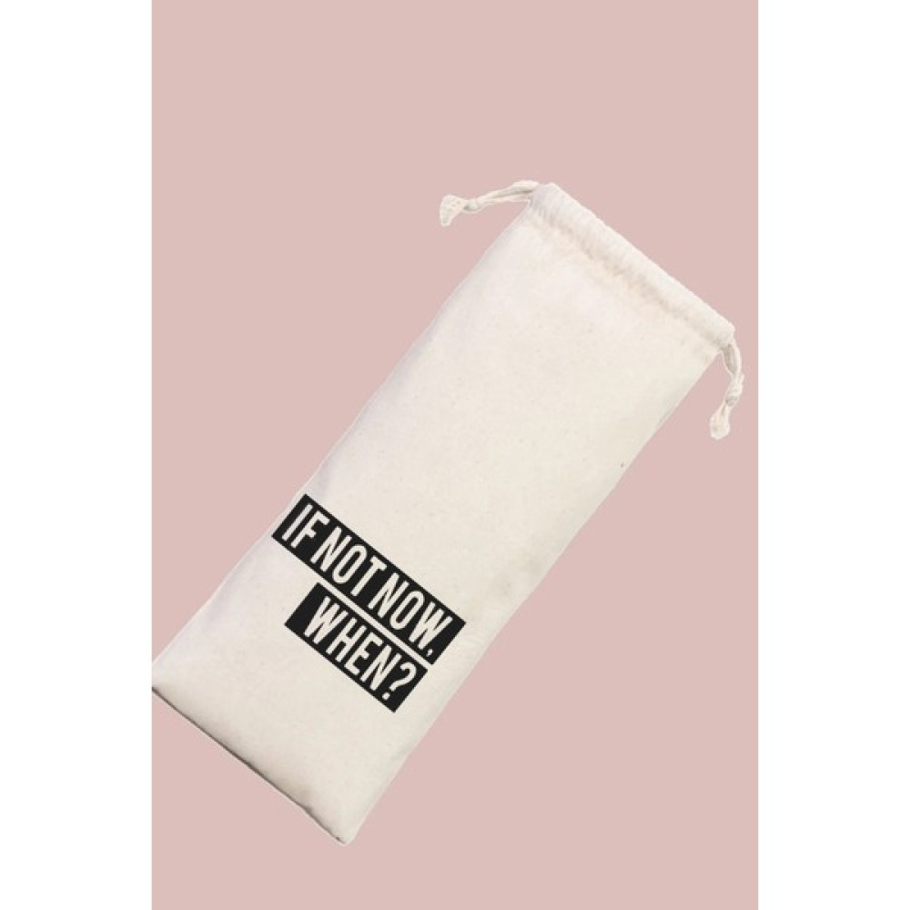 Feza Bagg Store Kalemlik Kese Şeklinde If Not Now When? Tasarımlı Kalemlik (Kalem Kutusu) Fiyatı
