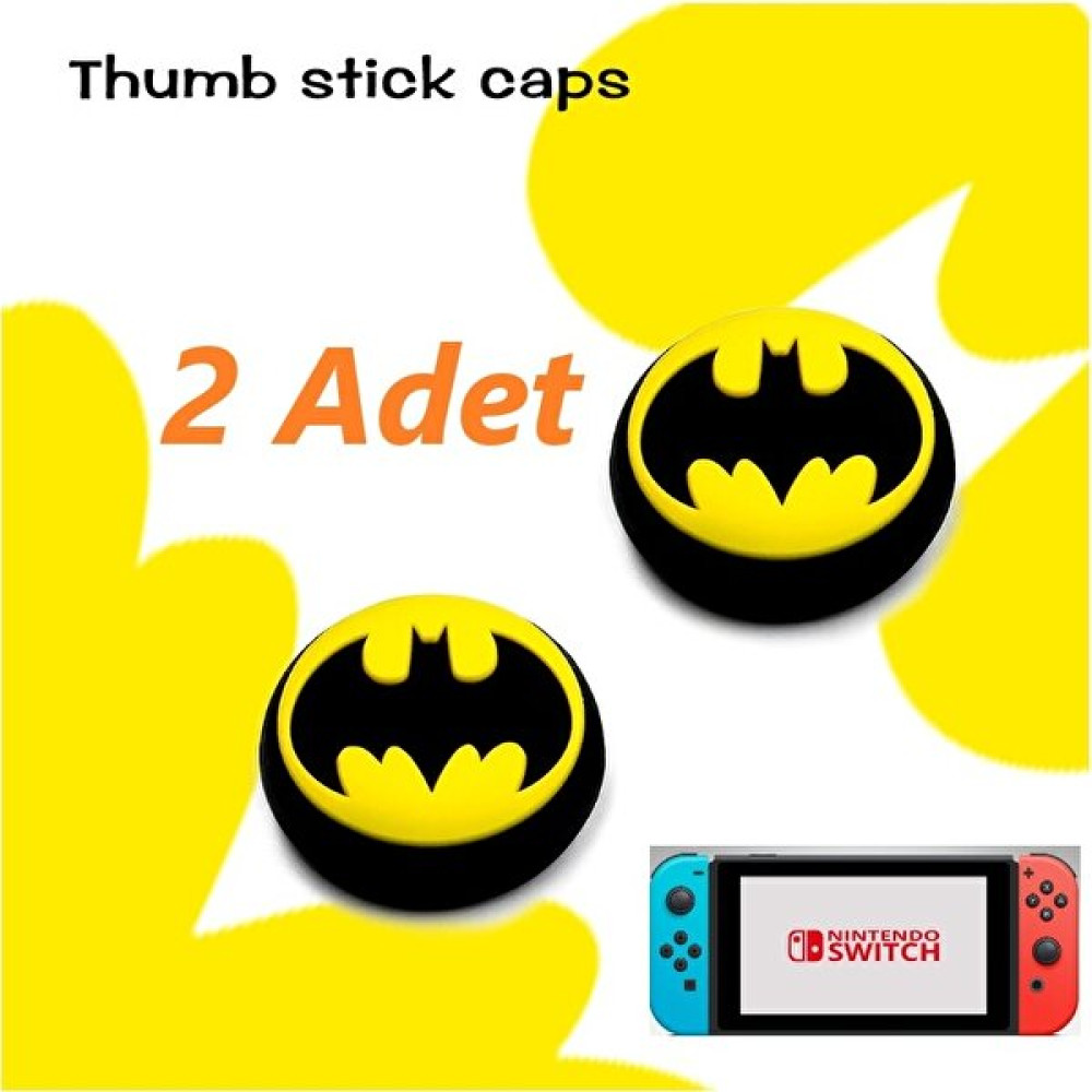 Feza Nintendo Switch 2 Adet Batman Kabartma Desenli Analog Başlığı Nintendo Oyunları Fiyatı