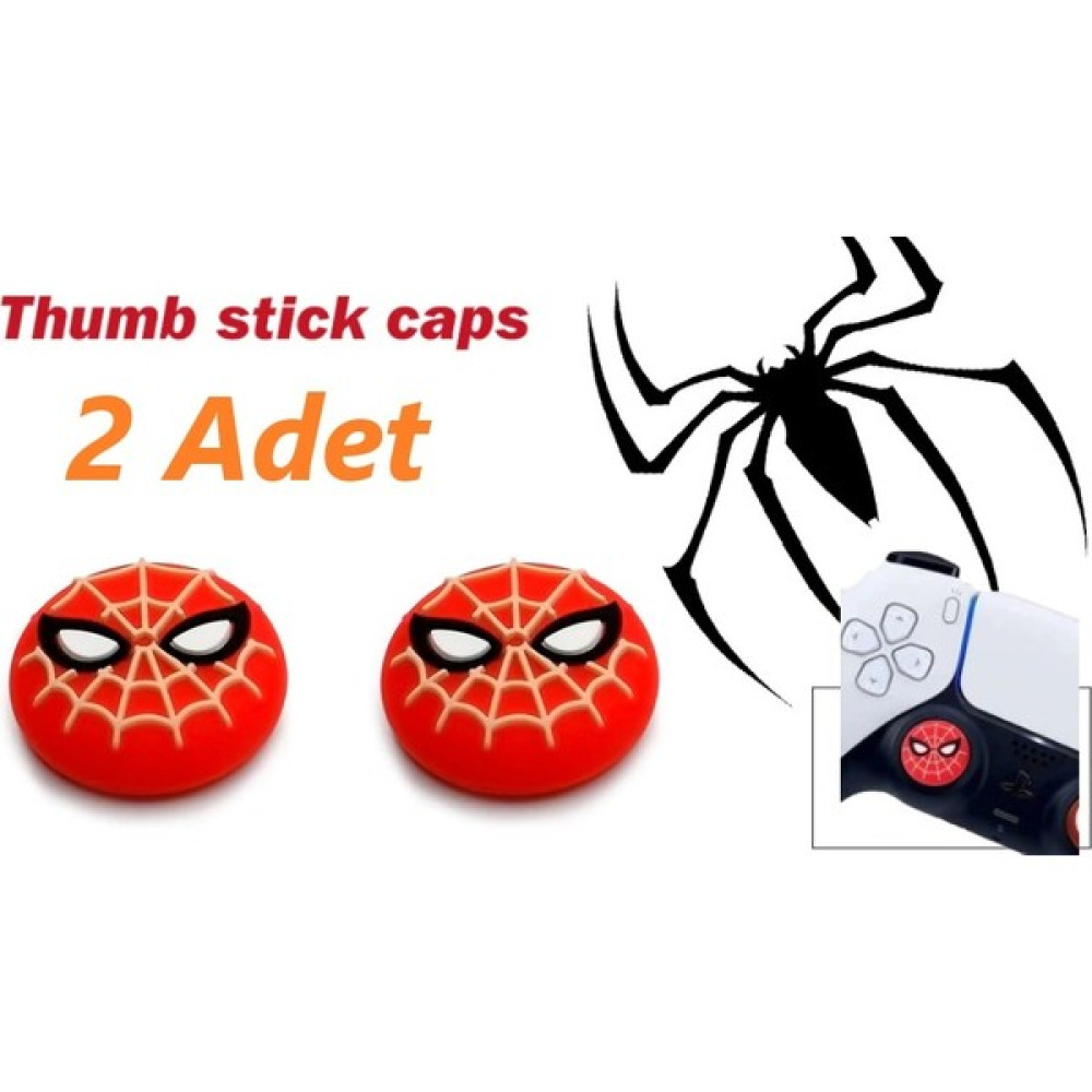Feza Ps5 Dualsense 2 Adet Spiderman Kabartma Desenli Analog Başlığı PlayStation 5 PS5 Oyunları Fiyatı