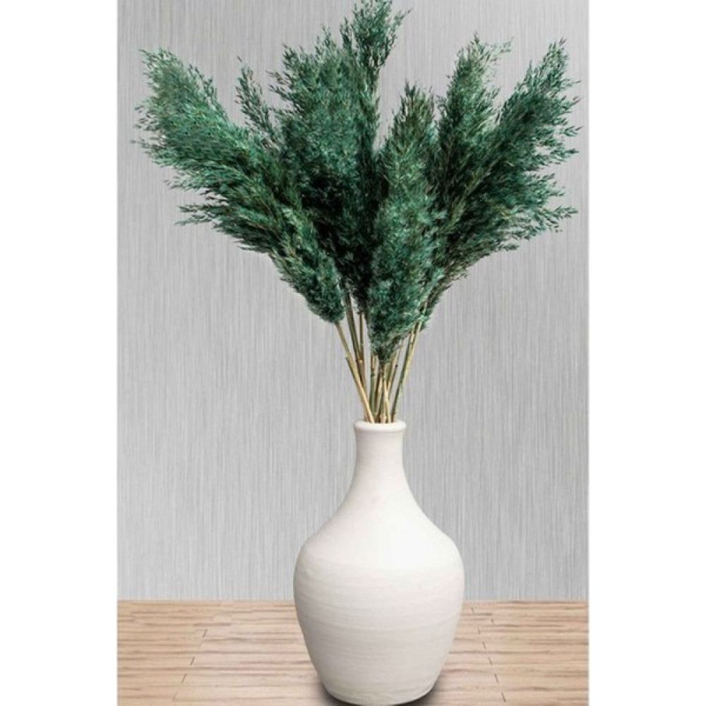 F&F Home Seramik Vazo ve 15 Adet Pampas Beyaz Natural Vazo Fiyatı