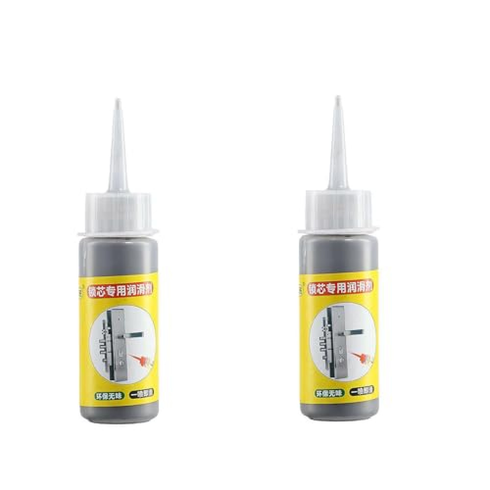 Fgbetcv 2 Pcs Lock Cylinder Graphite Lubricant Powder,60ML Graphite Long-Lasting Lubricant with No Dust，Graphite Lubricant with Fast-Acting Graphit, Enhance Performance