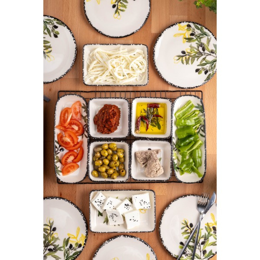 FH finehome Olive 14 Parça 6 Kişilik Kahvaltı Takımı Kahvaltı Takımı Fiyatı