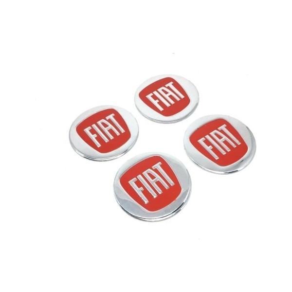 Fiat Alüminyum Yapıştırma Jant Göbeği Kırmızı 4'lü Jantlar & Jant Aksesuarları Fiyatı
