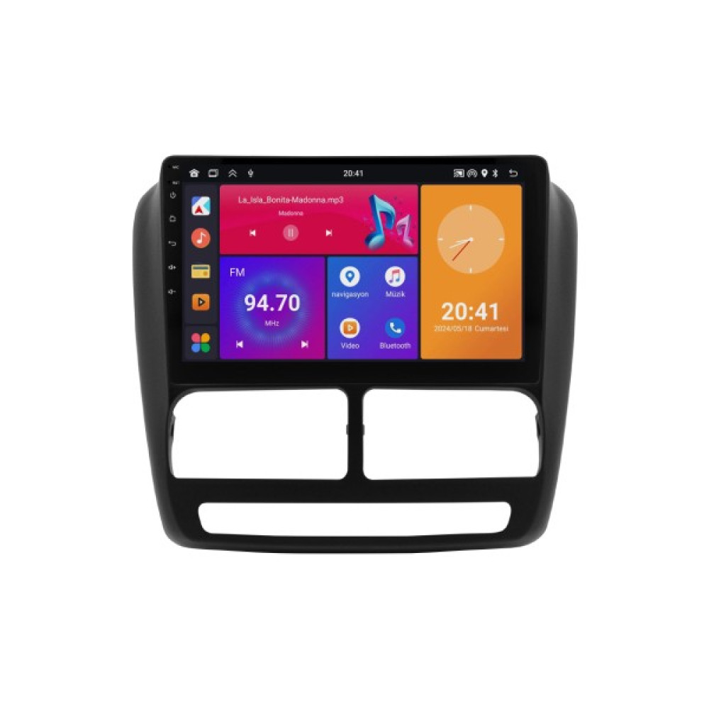 Fiat Doblo Android Multimedya Sistemi (2011-2015) 6+64 GB - Siyah Oto Görüntü Sistemleri Fiyatı