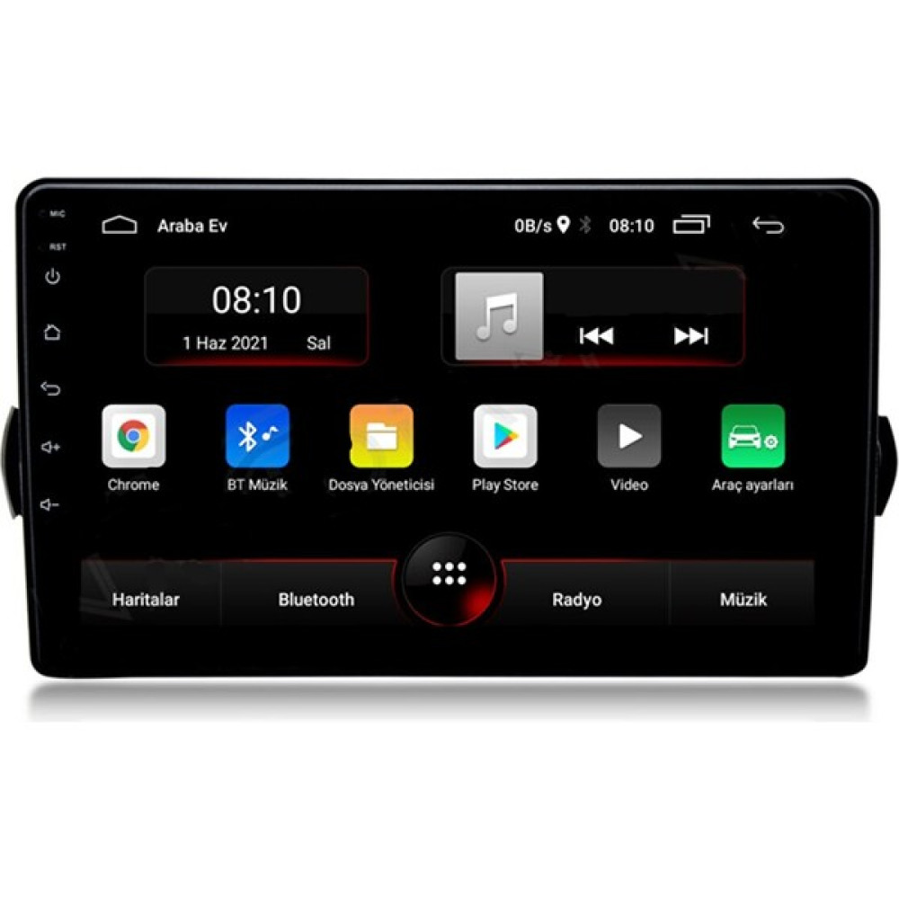 Fiat Egea Multimedya 9 Inc Hd IPS Ekran 2GB/32GB Android 12 Park Kamerası Hediyeli Oto Görüntü Sistemleri Fiyatı