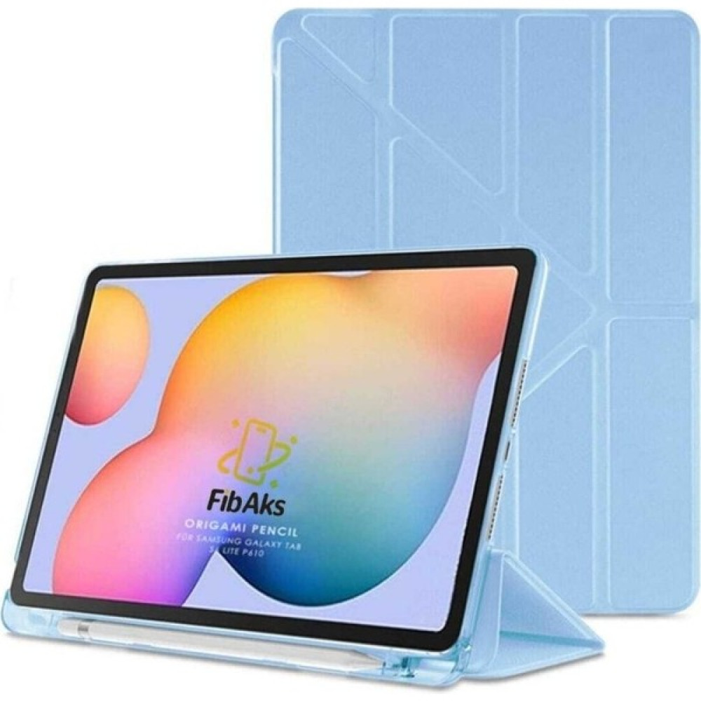 Fibaks Apple iPad 7. 8. 9. Nesil 10.2 Kılıf Tri Folding Standlı Kalemlikli Kalem Bölmeli 3 Katlamalı Standlı Uyku Modlu Smart Kapak - iPad 10.2 - Mavi Tablet Kılıfı Fiyatı