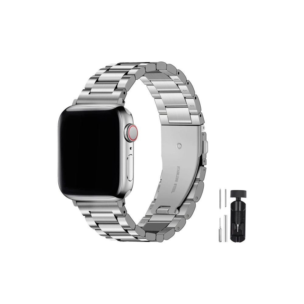 Fibaks Apple Watch Ultra 1 2 3 4 5 6 7 8 9 Se 42 44 45 49 Mm Paslanmaz Çelik Klipsli Kordon Kayış Bileklik Akıllı Saat Aksesuarı Fiyatı