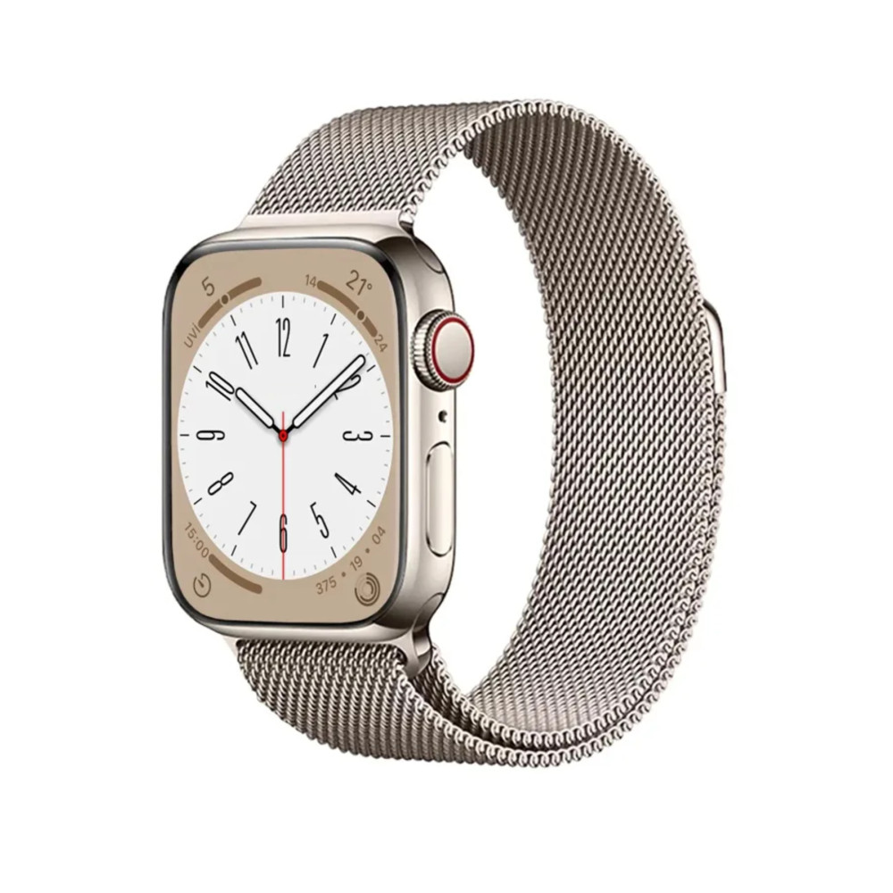 Fibaks Apple Watch Ultra 2 3 4 5 6 7 8 9 Se 42 44 45 49mm Uyumlu Paslanmaz Hasır Örgü Metal Milano Kordon Akıllı Saat Aksesuarı Fiyatı