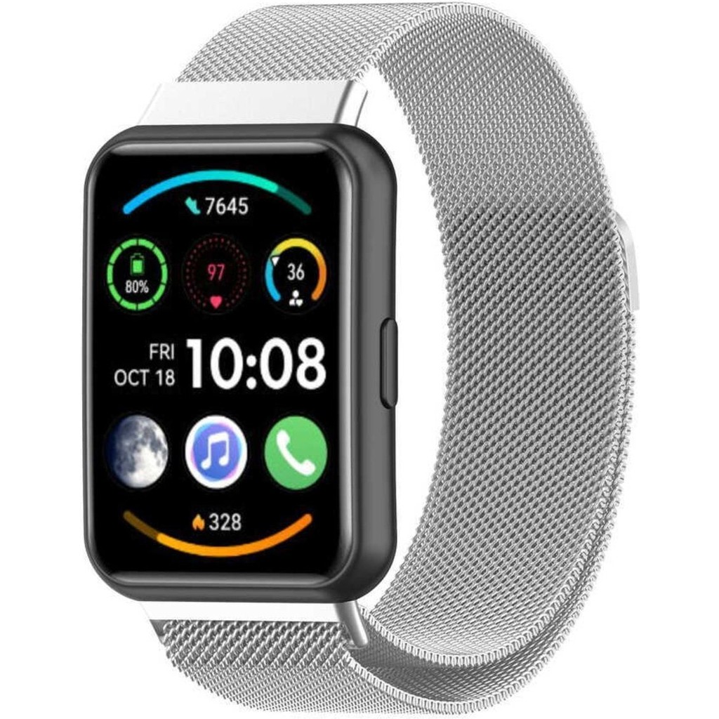 Fibaks Huawei Watch Fit 2 Uyumlu Meta Hasır Örgü Mıknatıslı Kordon Kayış - Gümüş Akıllı Saat Aksesuarı Fiyatı