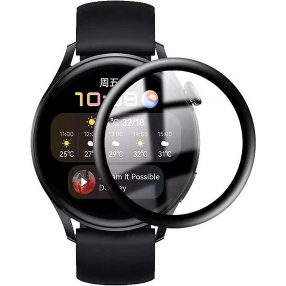 Fibaks Huawei Watch Gt 3 46MM Uyumlu Tam Kaplayan Ultra Ince Kavisli Çerçeveli Saat Ekran Koruyucu - Siyah Akıllı Saat Aksesuarı Fiyatı