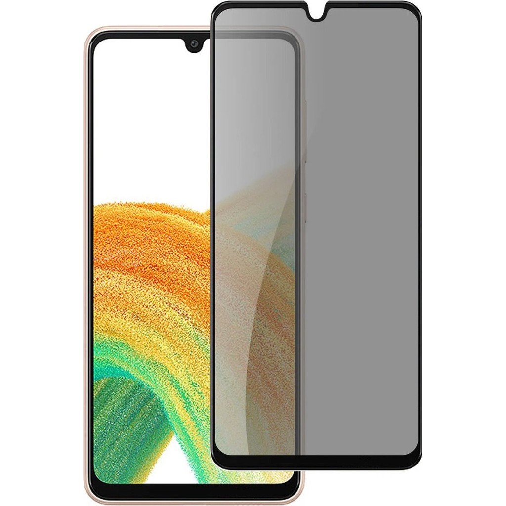 Fibaks Samsung Galaxy A25 Uyumlu Tam Kapatan Hayalet Gizlilik Filtreli Kırılmaz Tamperli Cam Ekran Koruyucu - Siyah Cep Telefonu Ekran Koruyucusu Fiyatı