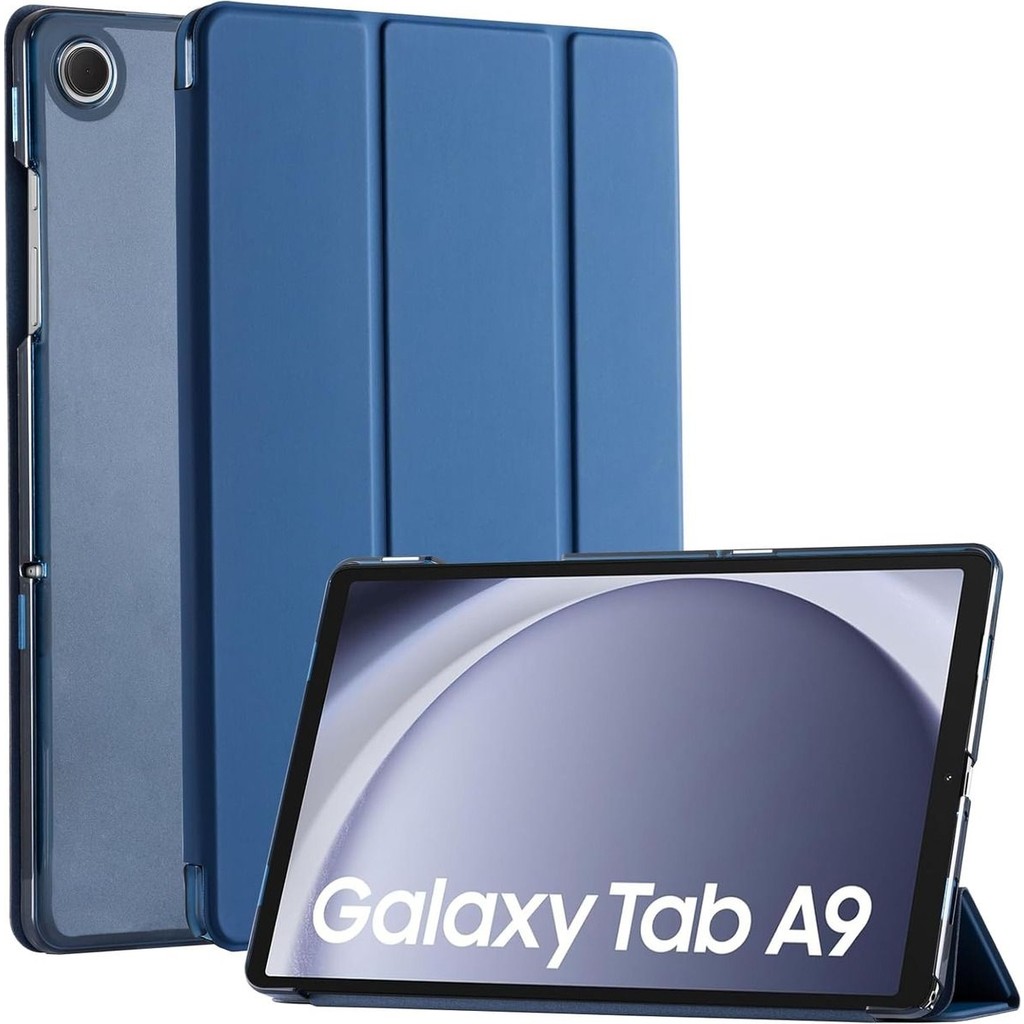 Fibaks Samsung Galaxy Tab A9 SM-X110 Uyumlu Smart Kapak Katlanabilir Koruyucu Uyku Modlu Tablet Kılıfı - Glx A9 - Lacivert Tablet Kılıfı Fiyatı