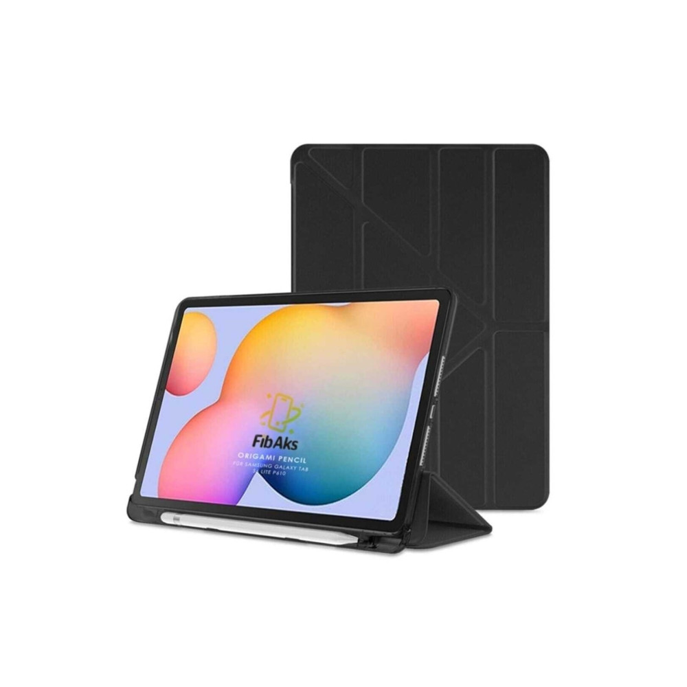 Fibaks Samsung Galaxy Tab S6 Lite P610 Uyumlu Kalem Bölmeli Pu Deri Arkası Yumuşak Koruyucu Silikon Kılıf. Tablet Kılıfı Fiyatı