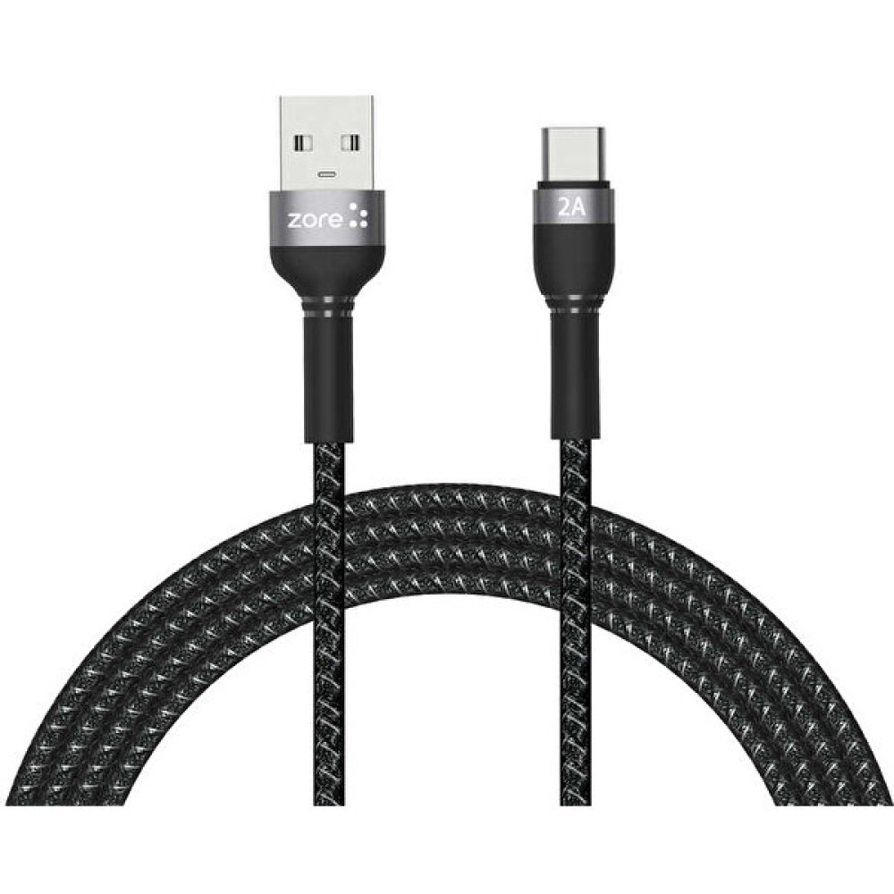 Fibaks Samsung Xiaomi Huawei Oppo Uyumlu Type-C USB Şarj Aleti Cihazı Hızlı Şarj Kablosu 2 Metre 3.0A - Siyah Cep Telefonu Şarj Cihazı Fiyatı