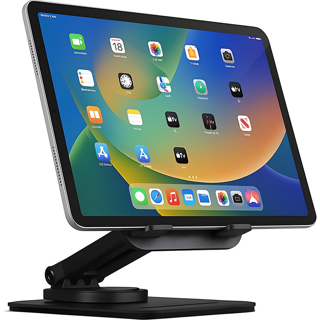 Fibaks Siyah 4 Eksenli Teleskopik Alüminyum Tablet Standı Laptop ve iPad ile Uyumlu Ergonomik Kullanım Tablet Aksesuarı Fiyatı