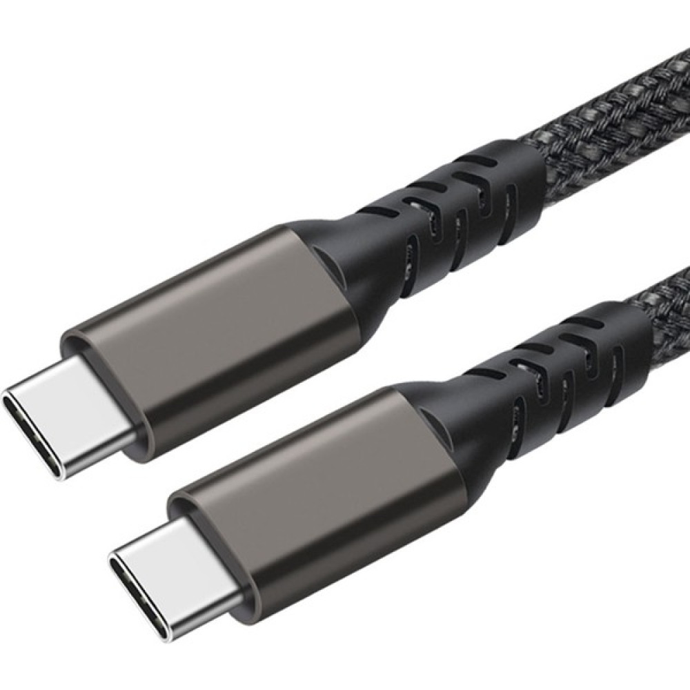 Fibaks Thunderbolt Uyumlu Type-C To Type-C Usb3.2 Pd 2 Metre Data Kablosu 100W 20GBPS 4K 60Hz - Siyah - 2M Cep Telefonu Kablosu Fiyatı