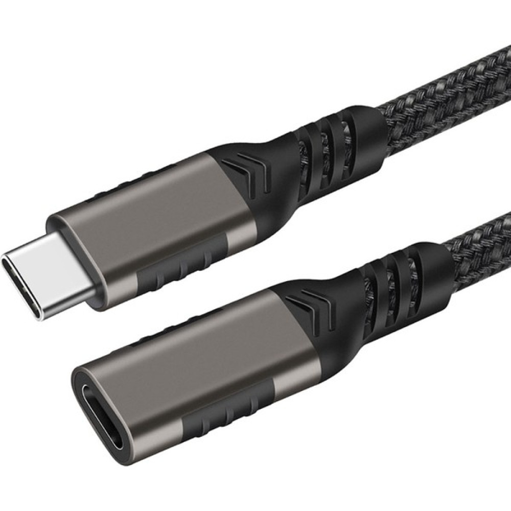 Fibaks Thunderbolt Uyumlu Usb3.2 Type-C Pd 1.5 Metre Uzatma Kablosu 100W 20GBPS 4K 60Hz - Siyah - 1.5M Cep Telefonu Kablosu Fiyatı