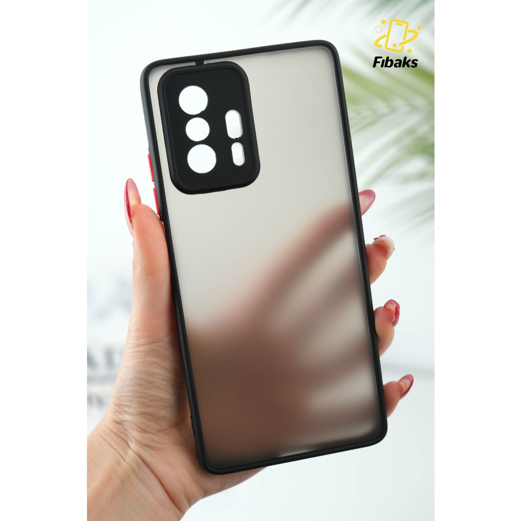 Fibaks Xiaomi Mi 11T 5g Uyumlu Kılıf Kamera Korumalı Renkli Tuşlu Transparan Kapak - Siyah Cep Telefonu Kılıfı Fiyatı