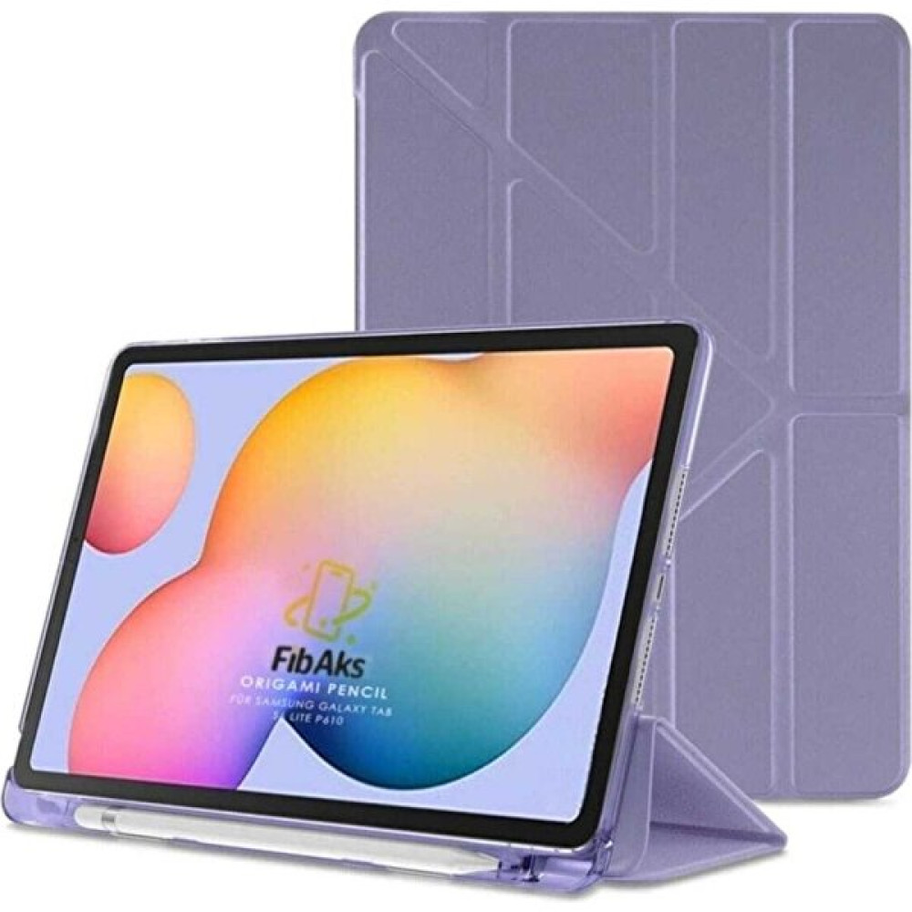 Fibaks Xiaomi Mi Pad 5 Kılıf Tri Folding Standlı Kalemlikli Kalem Bölmeli 3 Katlamalı Standlı Uyku Modlu Smart Kapak - Mor Tablet Kılıfı Fiyatı