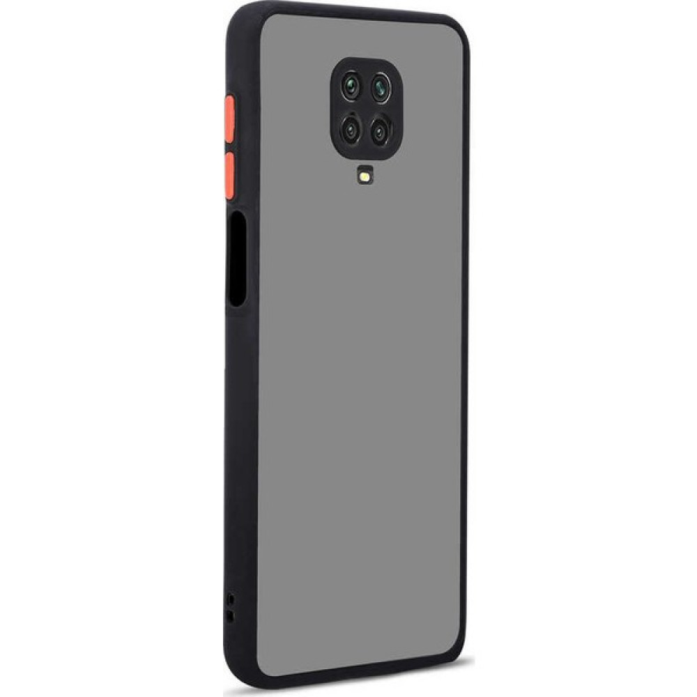 Fibaks Xiaomi Redmi Note 9 Pro Kılıf Kamera Korumalı Mat Renkli Buzlu Hux Silikon Siyah - RMNote9Pro Cep Telefonu Kılıfı Fiyatı