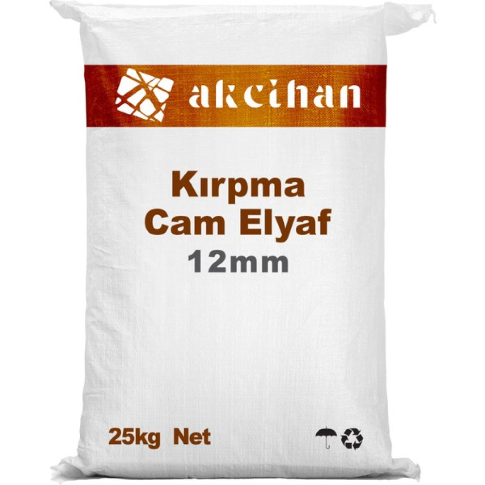 Fiber Akcihan Fib-R Cam Elyaf Kırpılmış 12-20 mm 25KG - Yok Nalburiye & Hırdavat Fiyatı