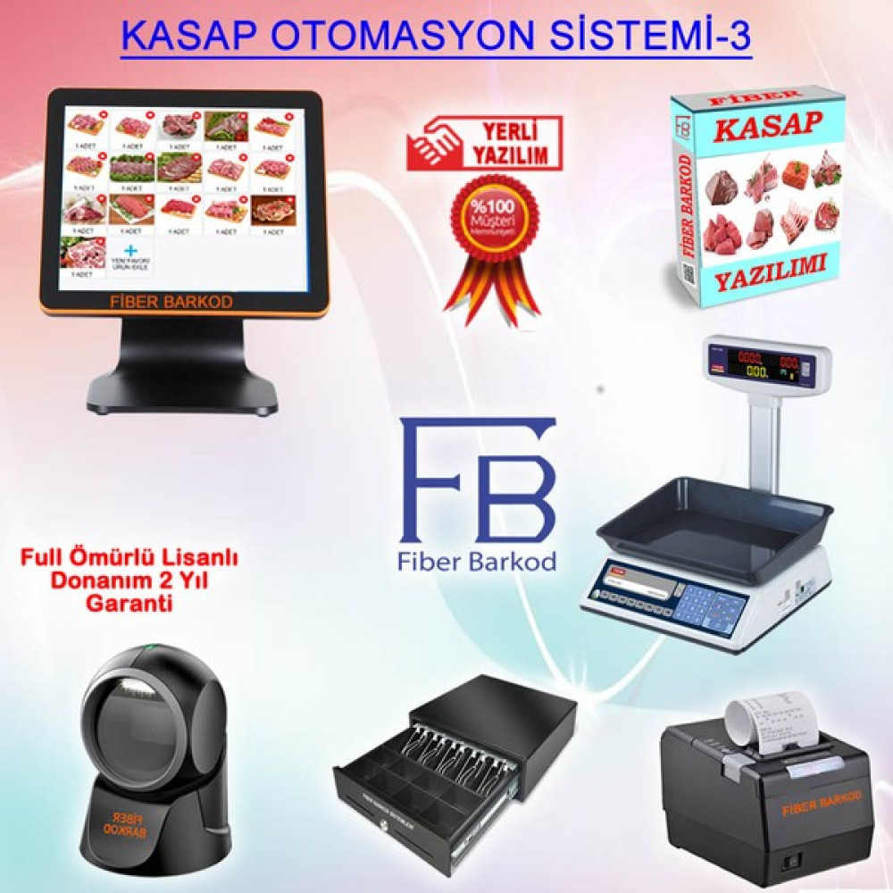 Fiber Barkod Kasap Barkod Sistemi- 3 / Fiber Barkod - J1800 Yazıcılar Fiyatı