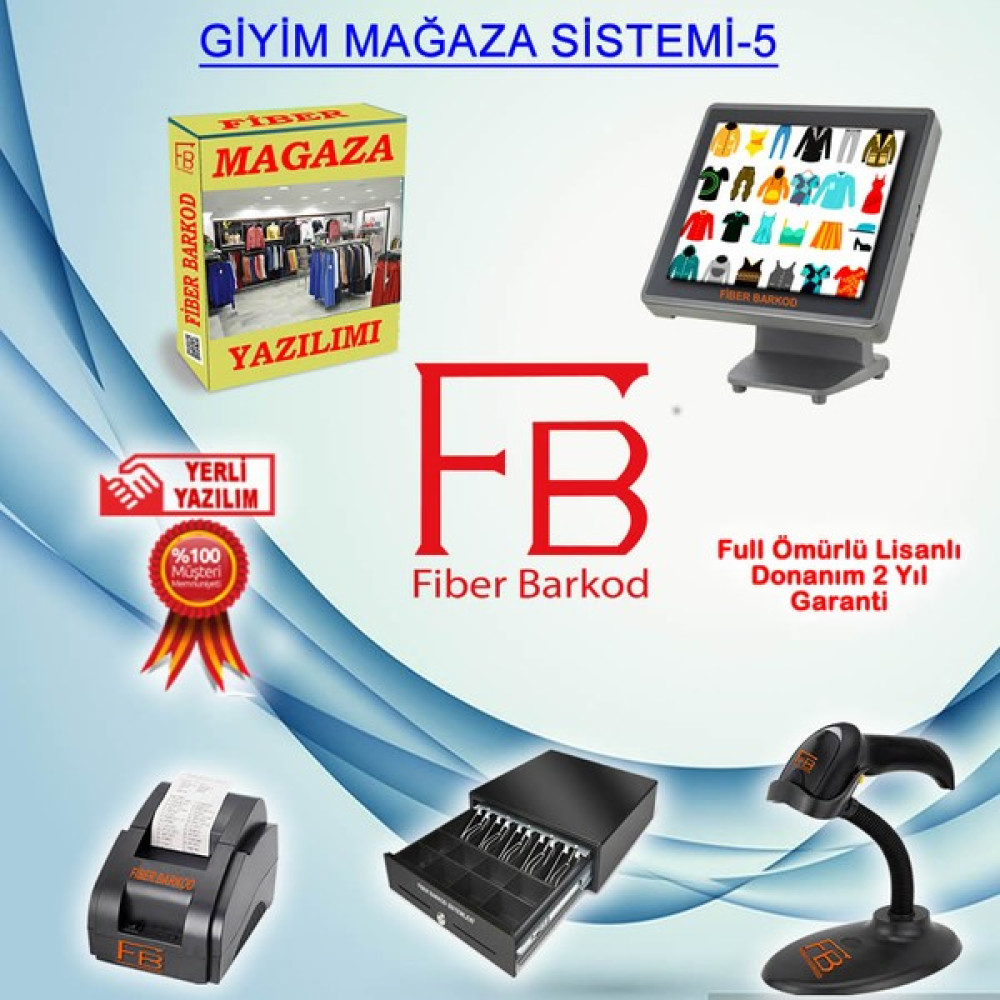 Fiber Barkod Mağaza Barkod Sistemi-5 / Fiber Barkod - İ3 Yazıcılar Fiyatı