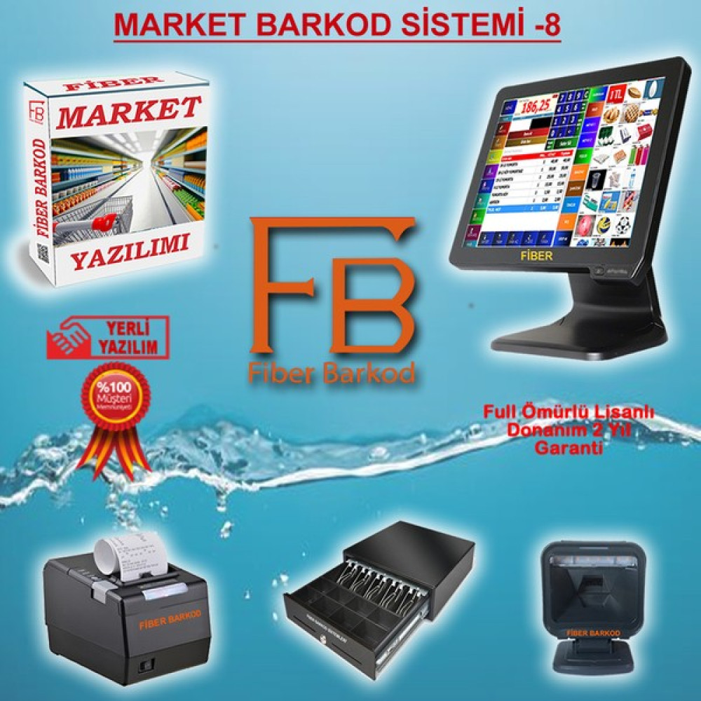 Fiber Barkod Market Barkod Sistemi-8 / Fiber Barkod - İ3 Oto Boyaları Fiyatı