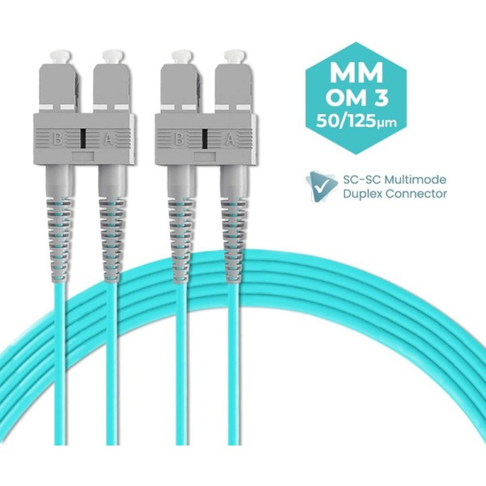 Fiber Optik Patch Kablo Sc-Sc Patchcord Duplex 2.0mm 50/125 Om3 Multi Mode 15 Metre Network Aksesuarları Fiyatı
