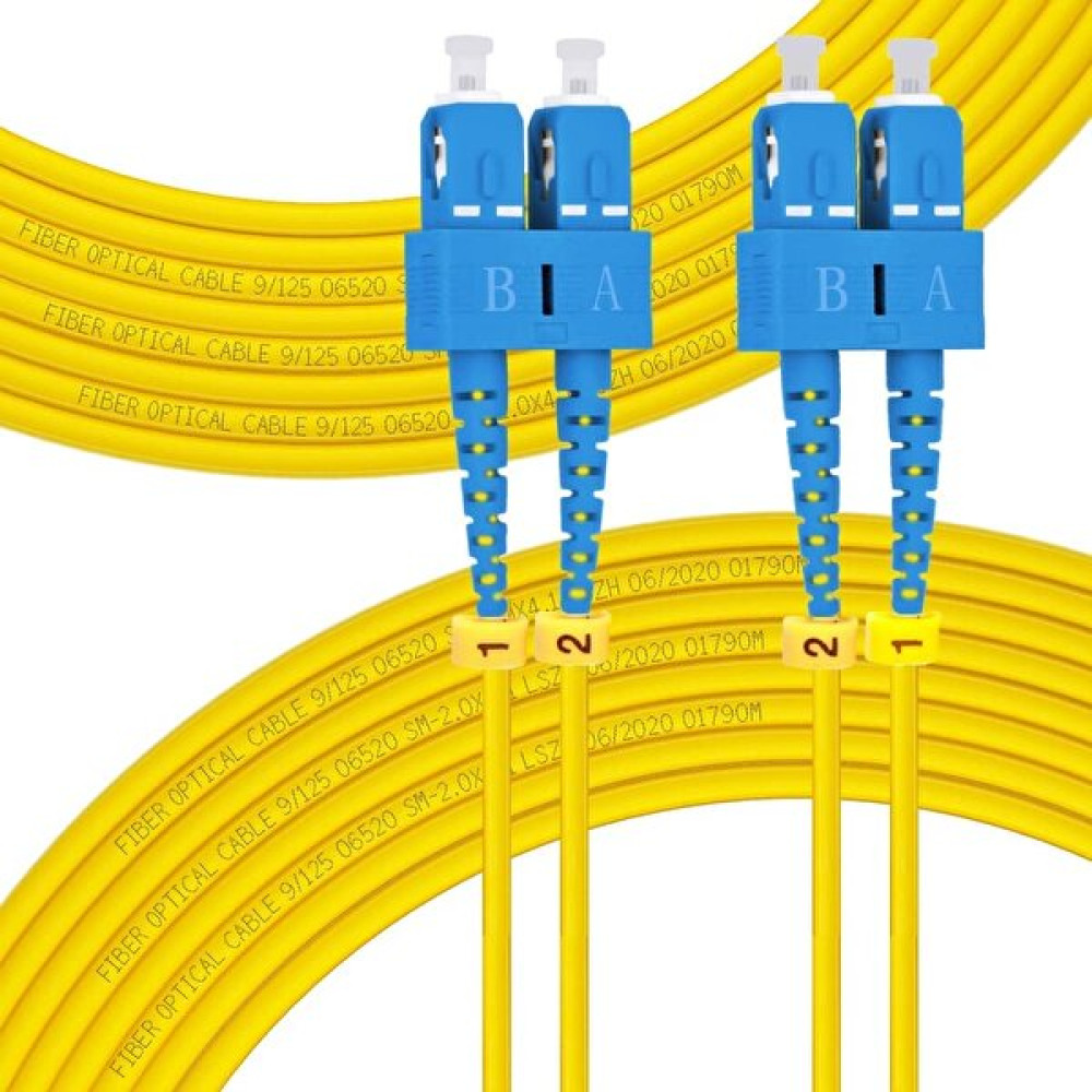 Fiber Optik Patch Kablo Sc-Sc Patchcord Duplex 2.0mm 9/125(OS2) Single MODE10 Metre Network Aksesuarları Fiyatı