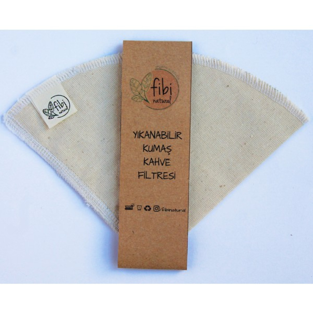 Fibi Natural Yıkanabilir Kumaş Kahve Filtresi V60 - 1 Adet Diğer Fiyatı