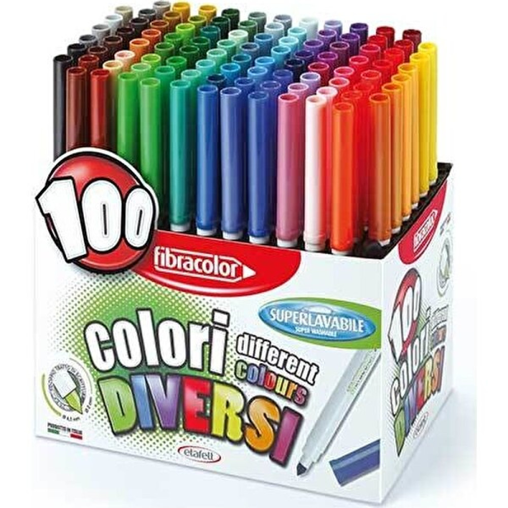 Fibracolor 100 Renk Marker Keçeli Kalem Seti Keçe Uçlu Kalem Fiyatı