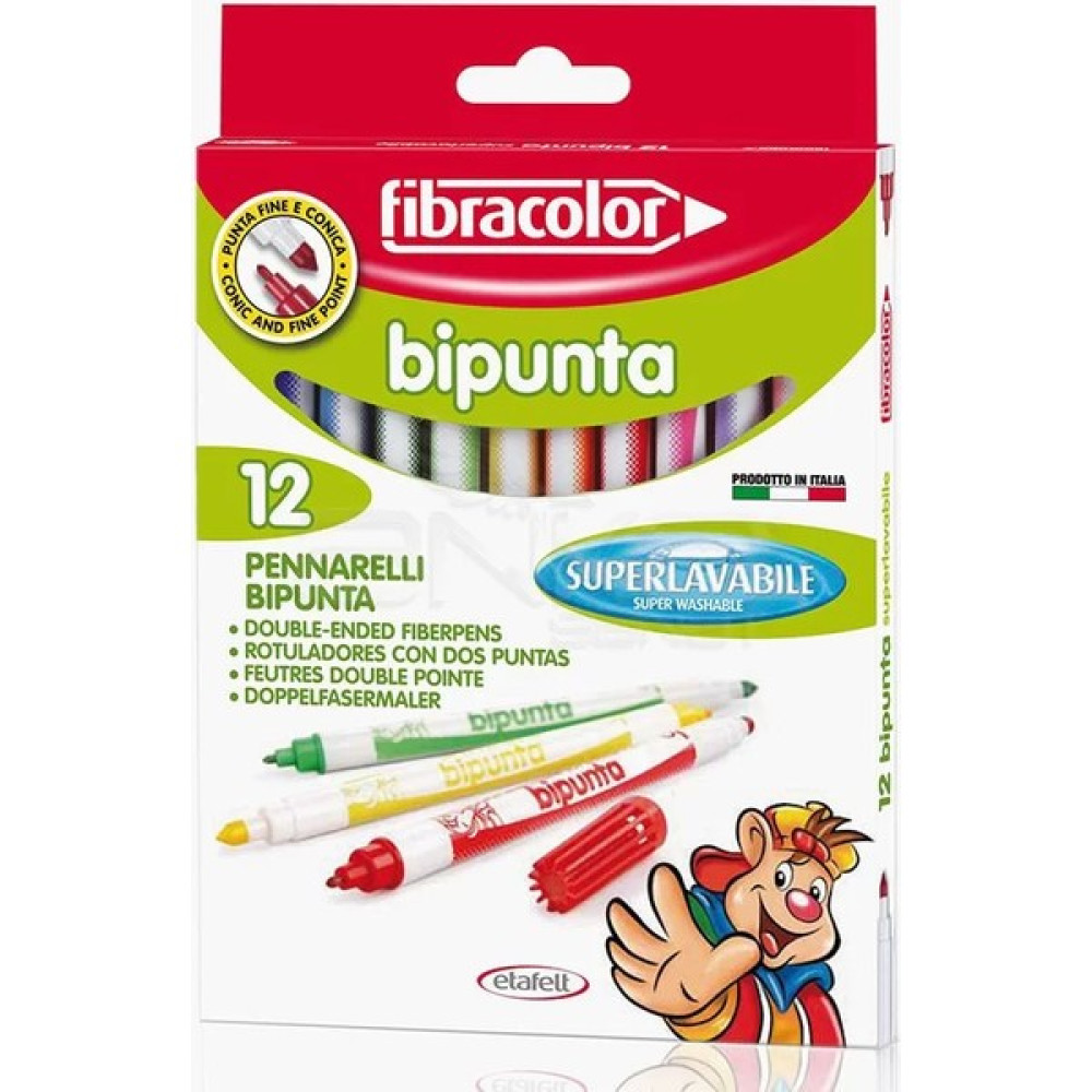 Fibracolor Bipunta Keçeli Boya Takımı 12 Renk Oto Boyaları Fiyatı