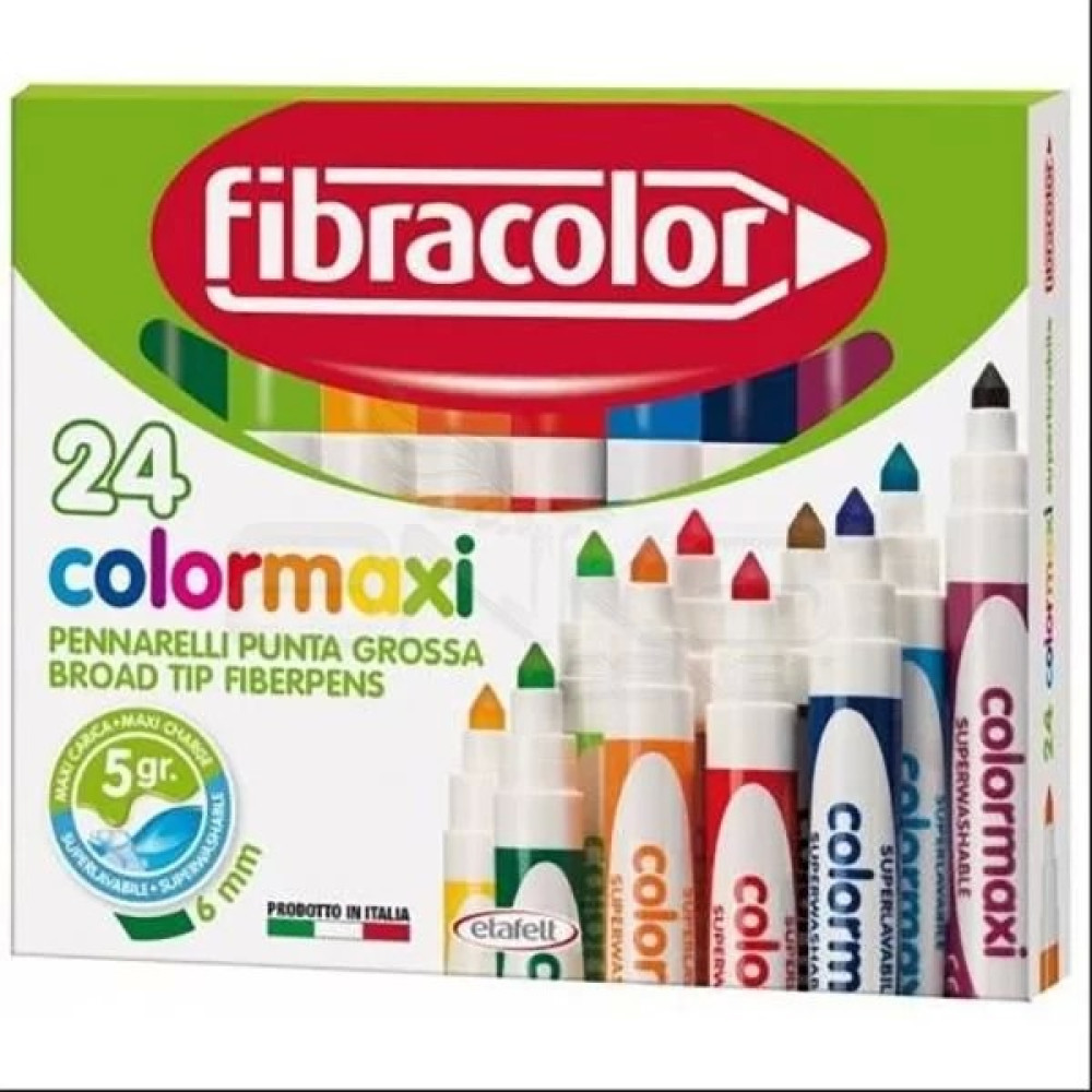 Fibracolor Colormaxi Keçeli Kalem 24 Renk Oto Boyaları Fiyatı