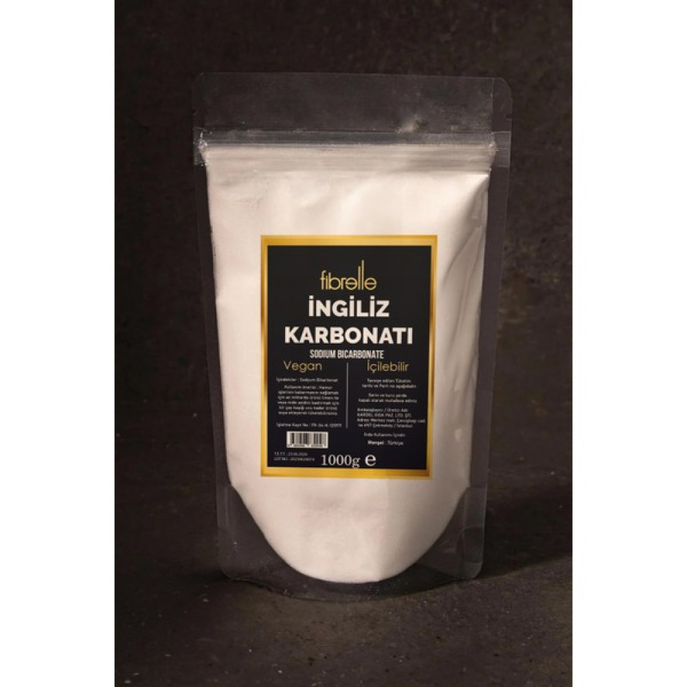 Fibrelle Ingiliz Karbonatı / Katkısız / Doğal / Vegan / Içilebilir - 1kg(1000g) - 1 kg Baharat Fiyatı