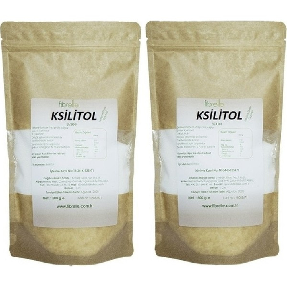 Fibrelle Ksilitol 500 gr x 2 Diğer Fiyatı