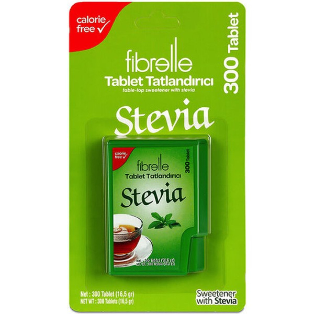 Fibrelle Stevia Tablet Tatlandırıcı Stevia 300 Tablet Diğer Fiyatı