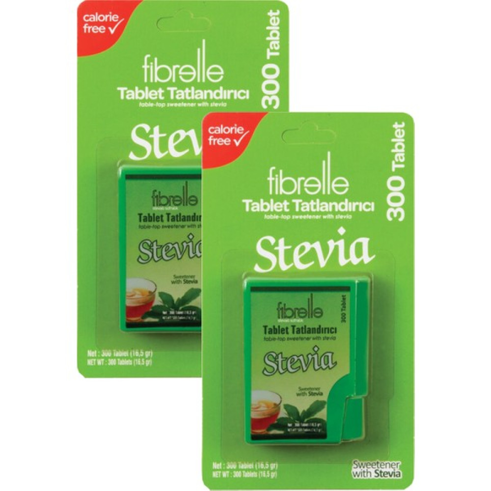 Fibrelle Stevia Tatlandırıcı Fibrelle 300 Tablet x 2 Kutu Diğer Fiyatı